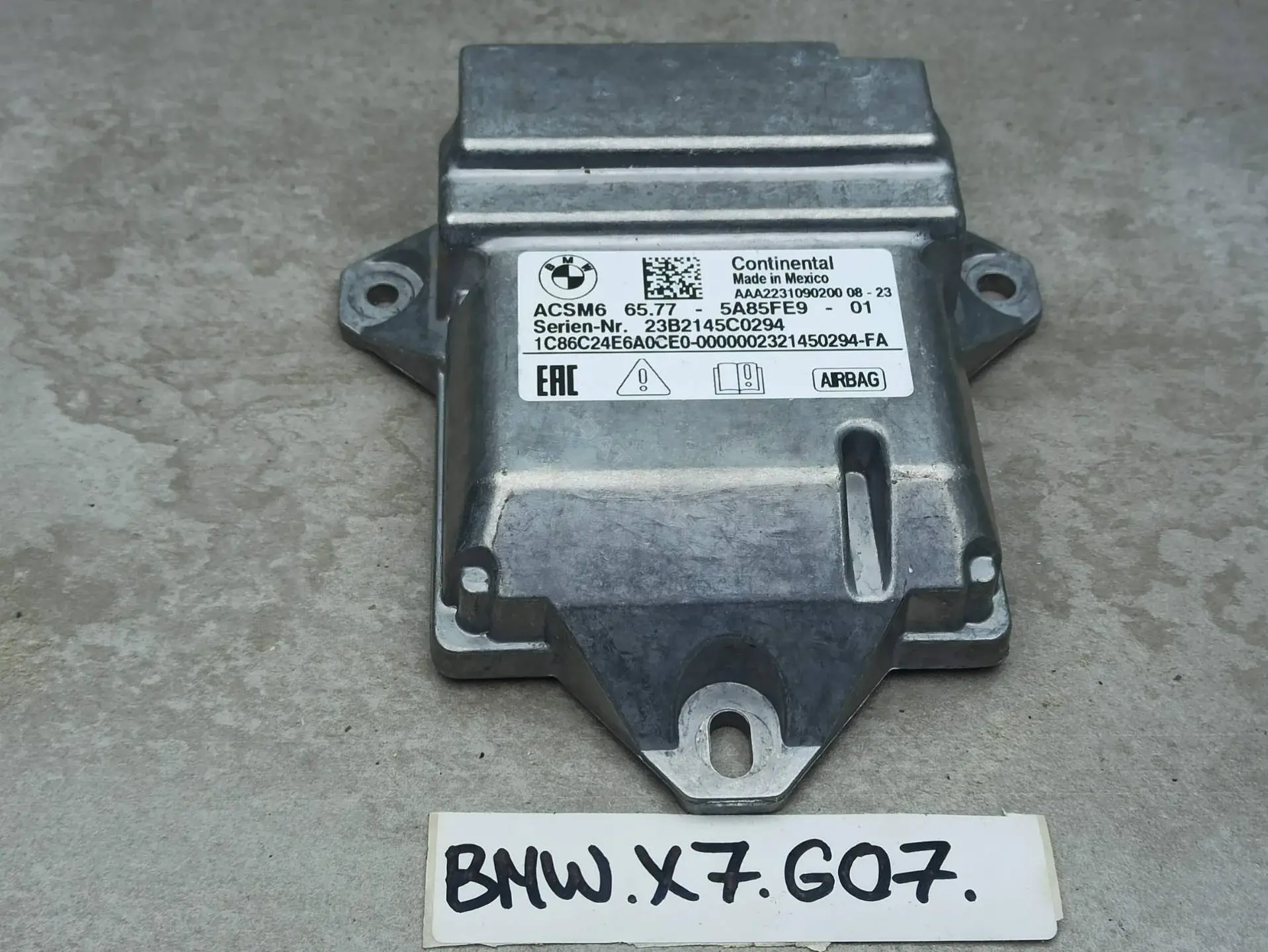 Блок управления подушками безопасности 5A85FE9