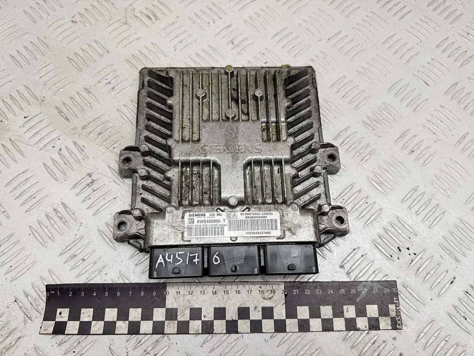 Блок управления двигателем 5WS40060IT, 9648237680, 9658763980