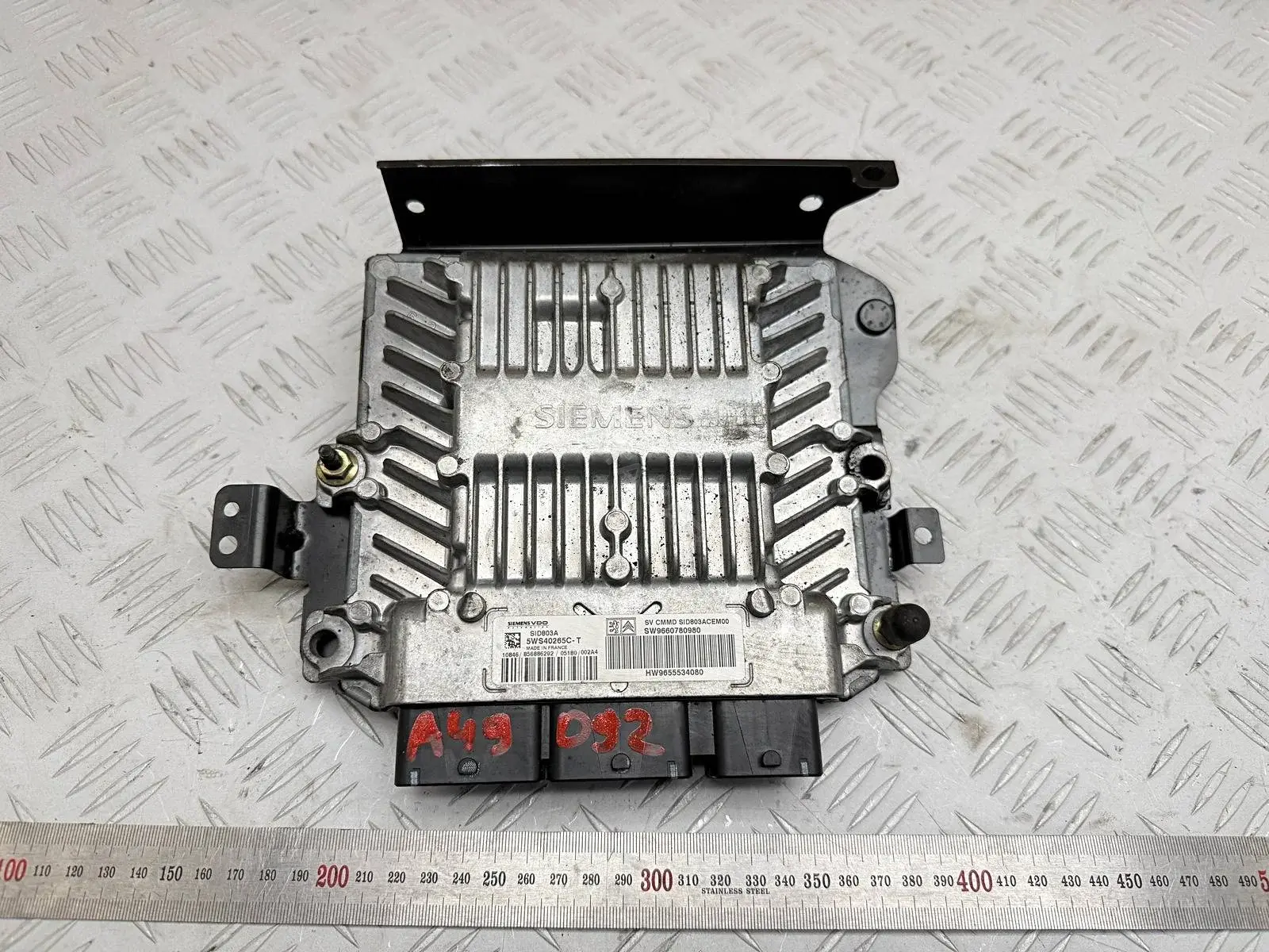 Блок управления двигателем 5WS40265CT, 9655534080, 9660780980