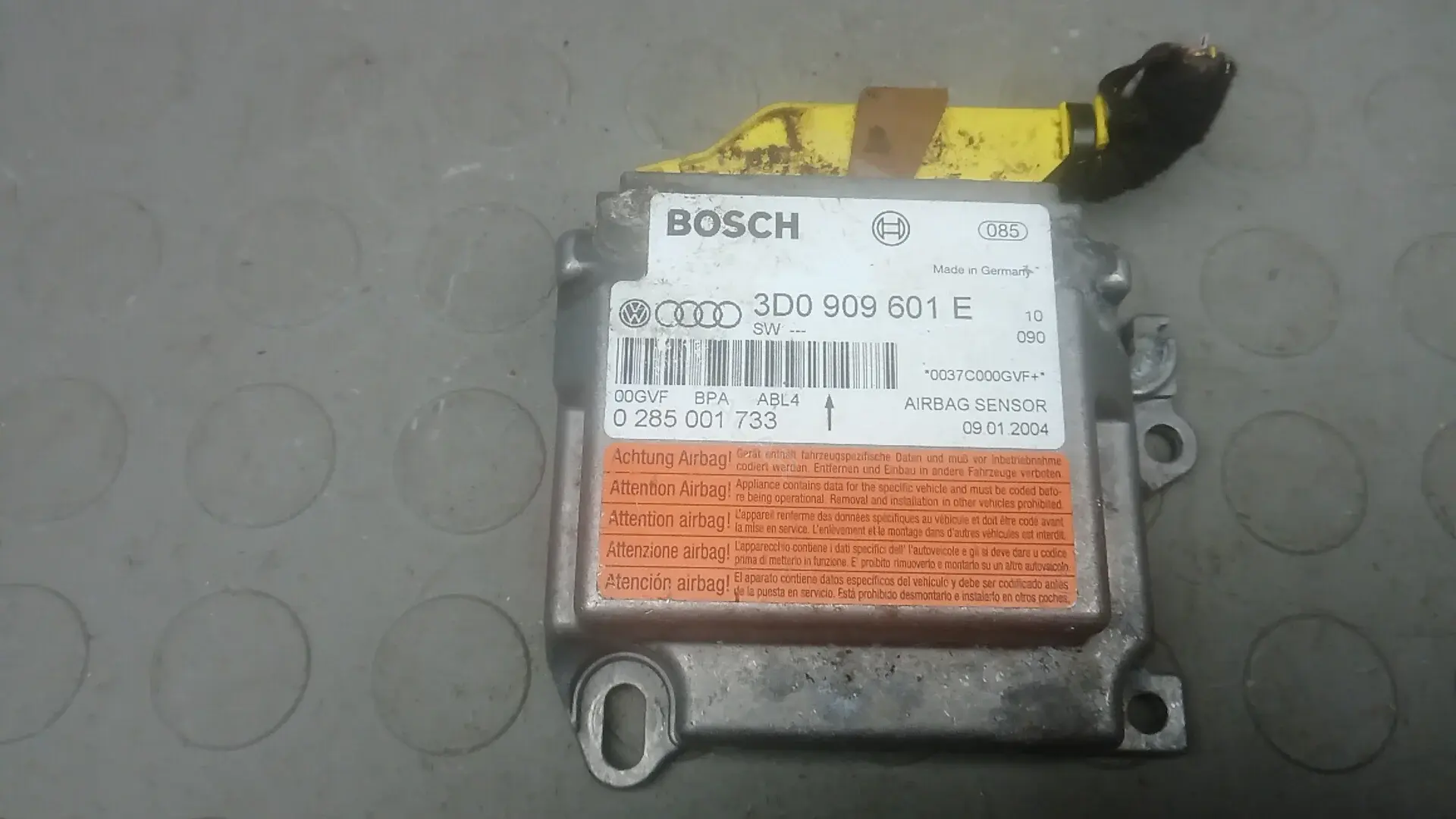 Блок управления подушками безопасности 3d0909601e