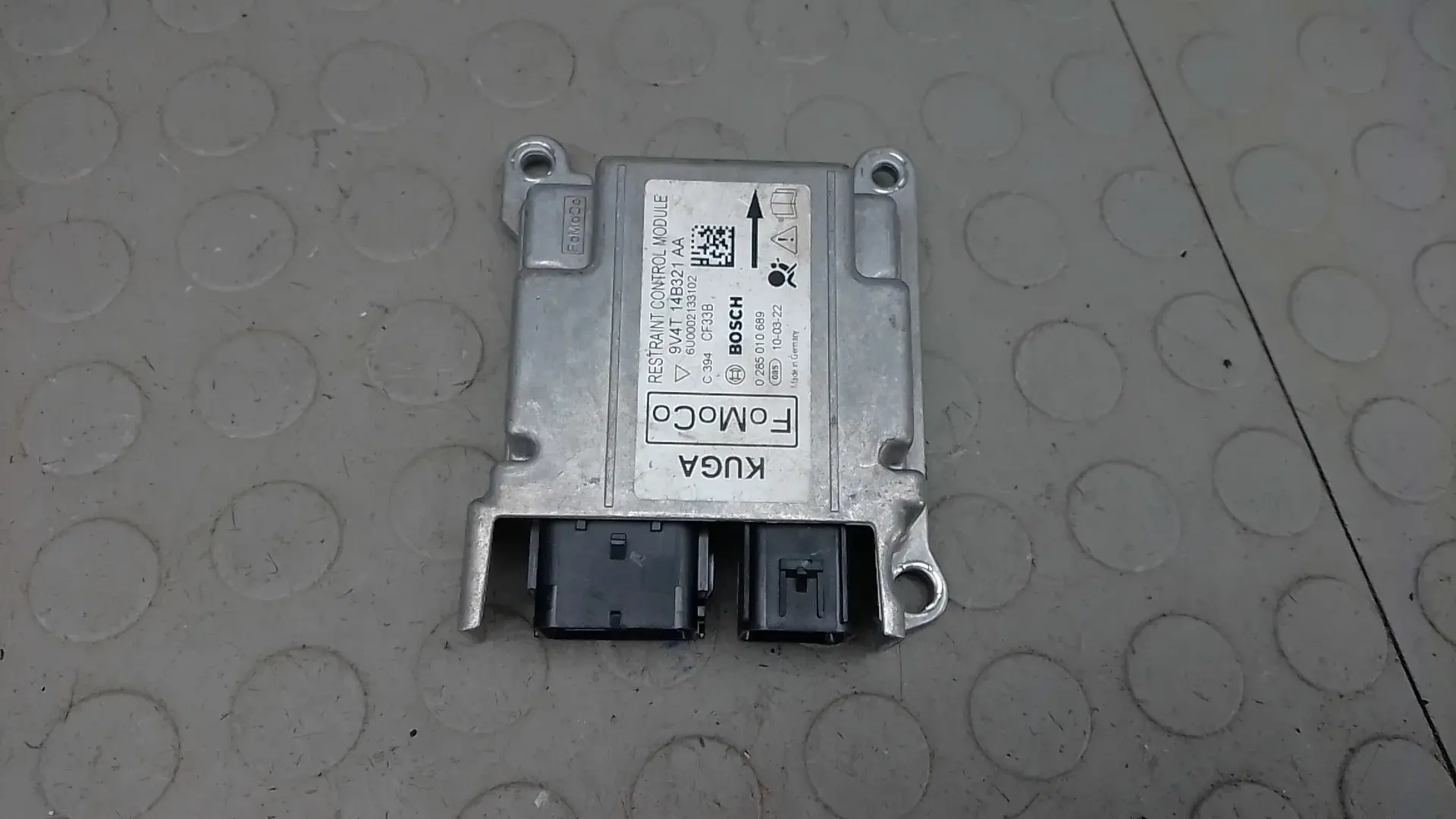 Блок управления подушками безопасности 0285010689, 9V4T14B321AA