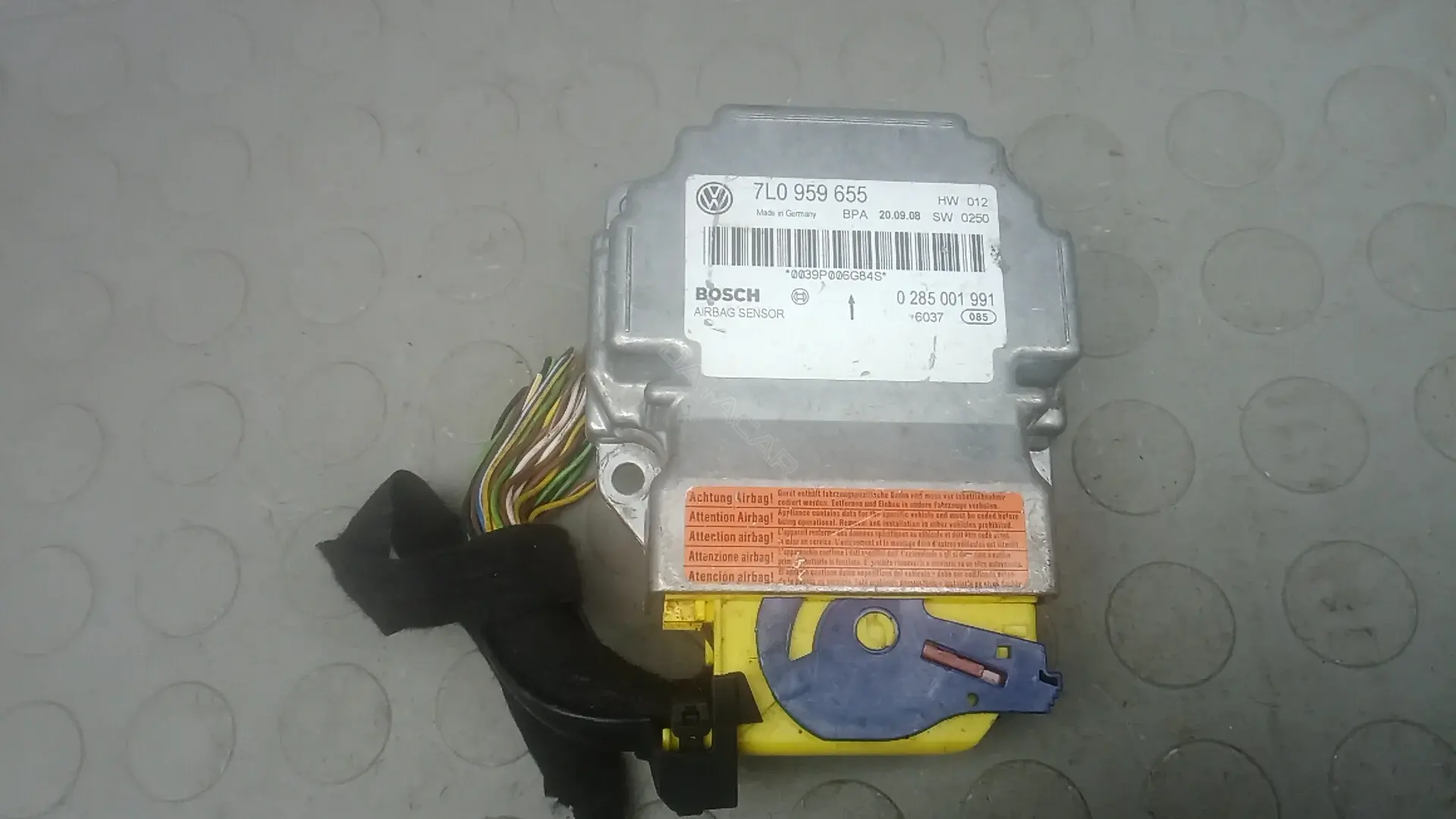 Блок управления подушками безопасности 7L0959655