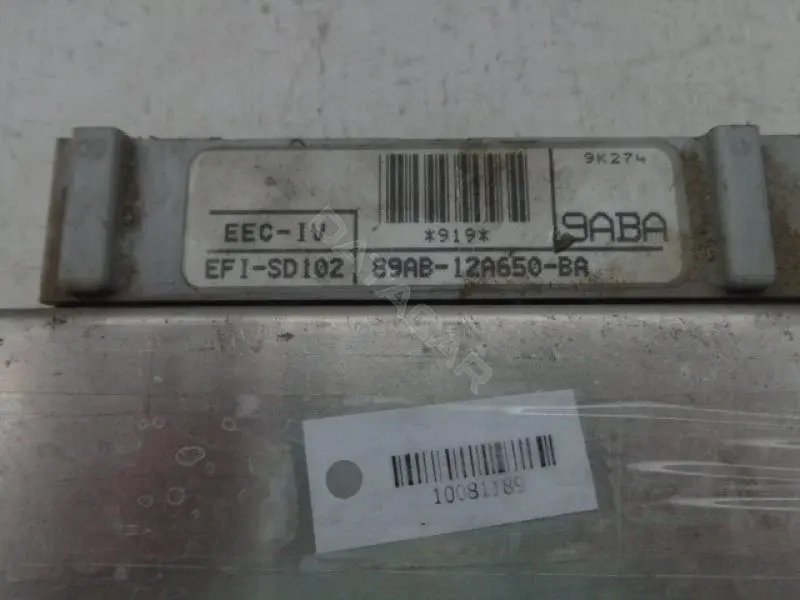 Блок управления двигателем 89АВ12А650ВА