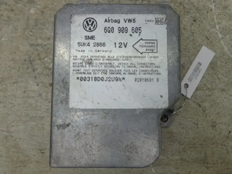 Блок управления подушками безопасности 6QO909605