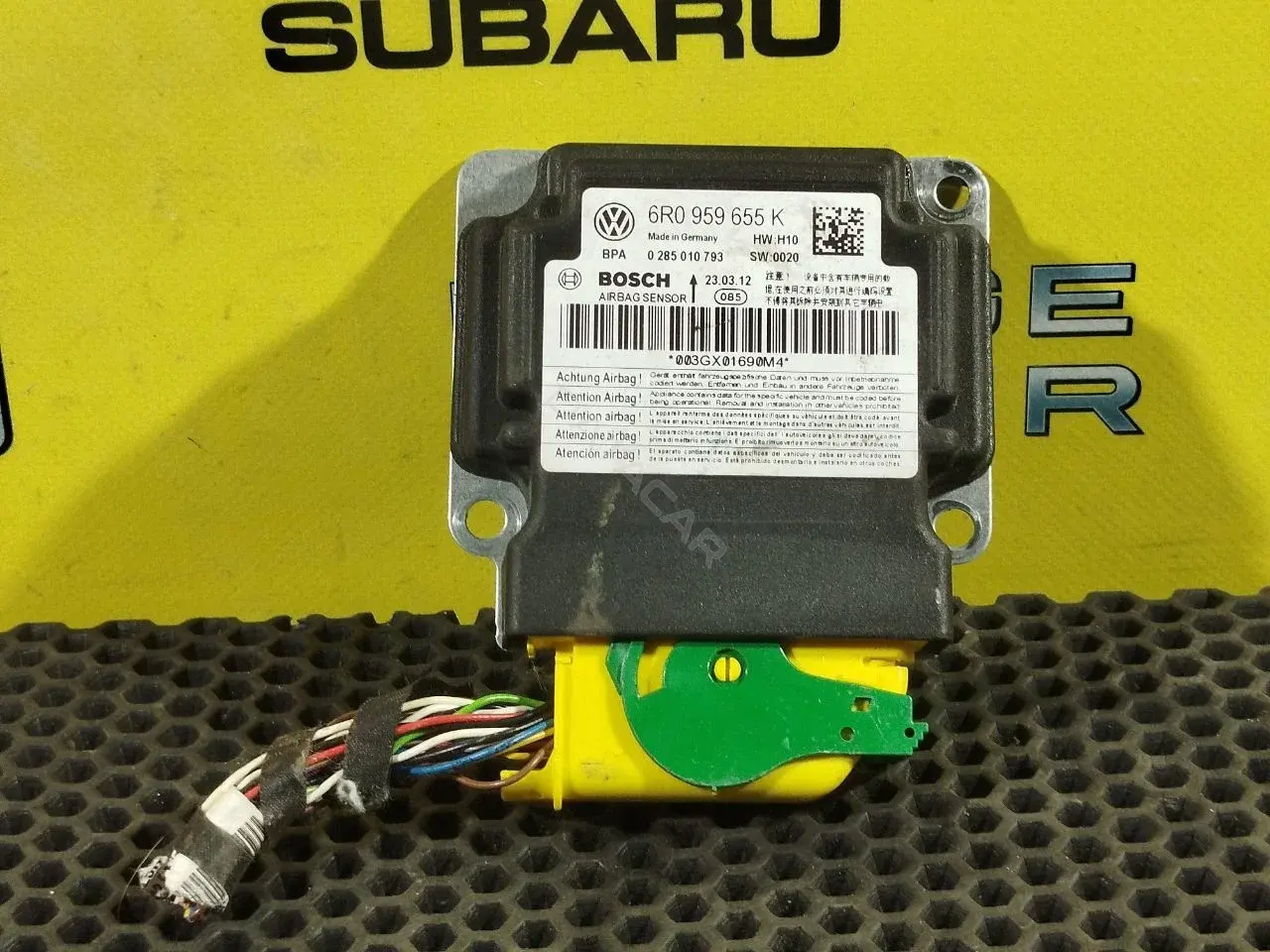Блок управления подушками безопасности 0 285 010 793, 6R0 959 655 K