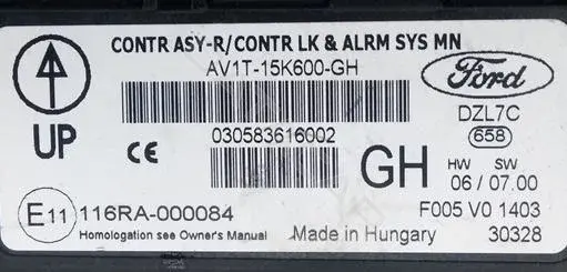 Блок предохранителей AV1T-15K600-GH