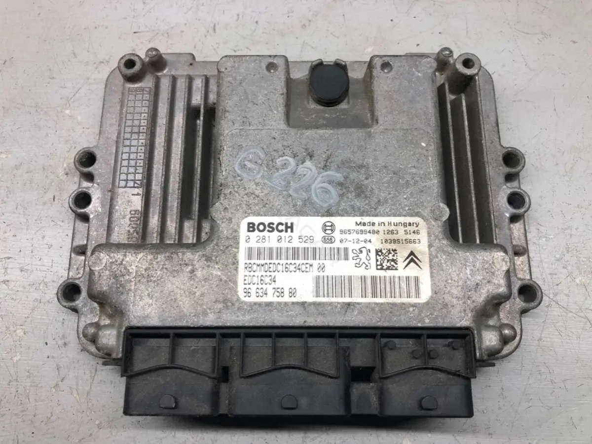 Блок управления двигателем 0281012529, 9663475880, BOSCH