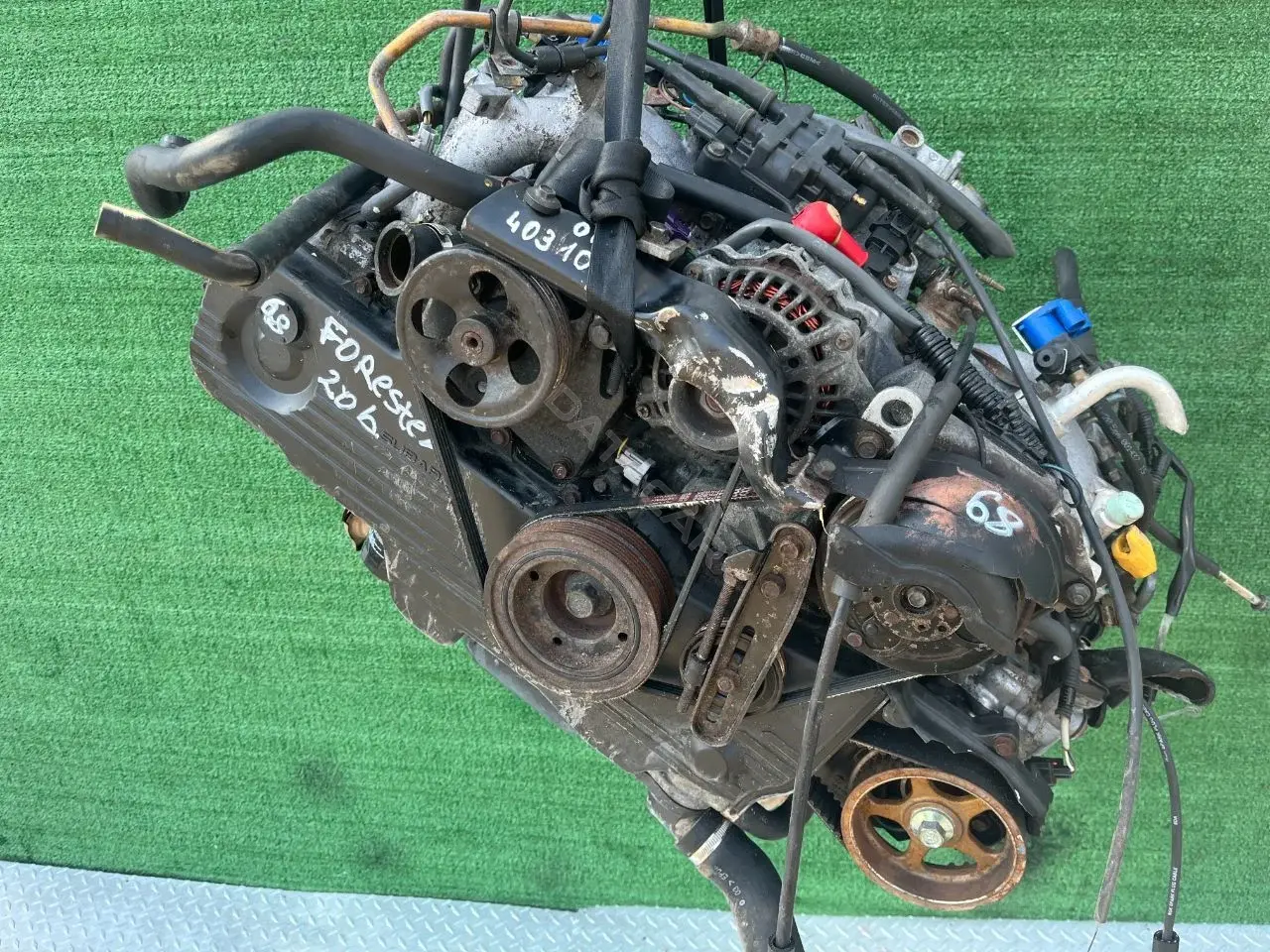 Двигатель в сборе 22433AA410, B079914, EJ20