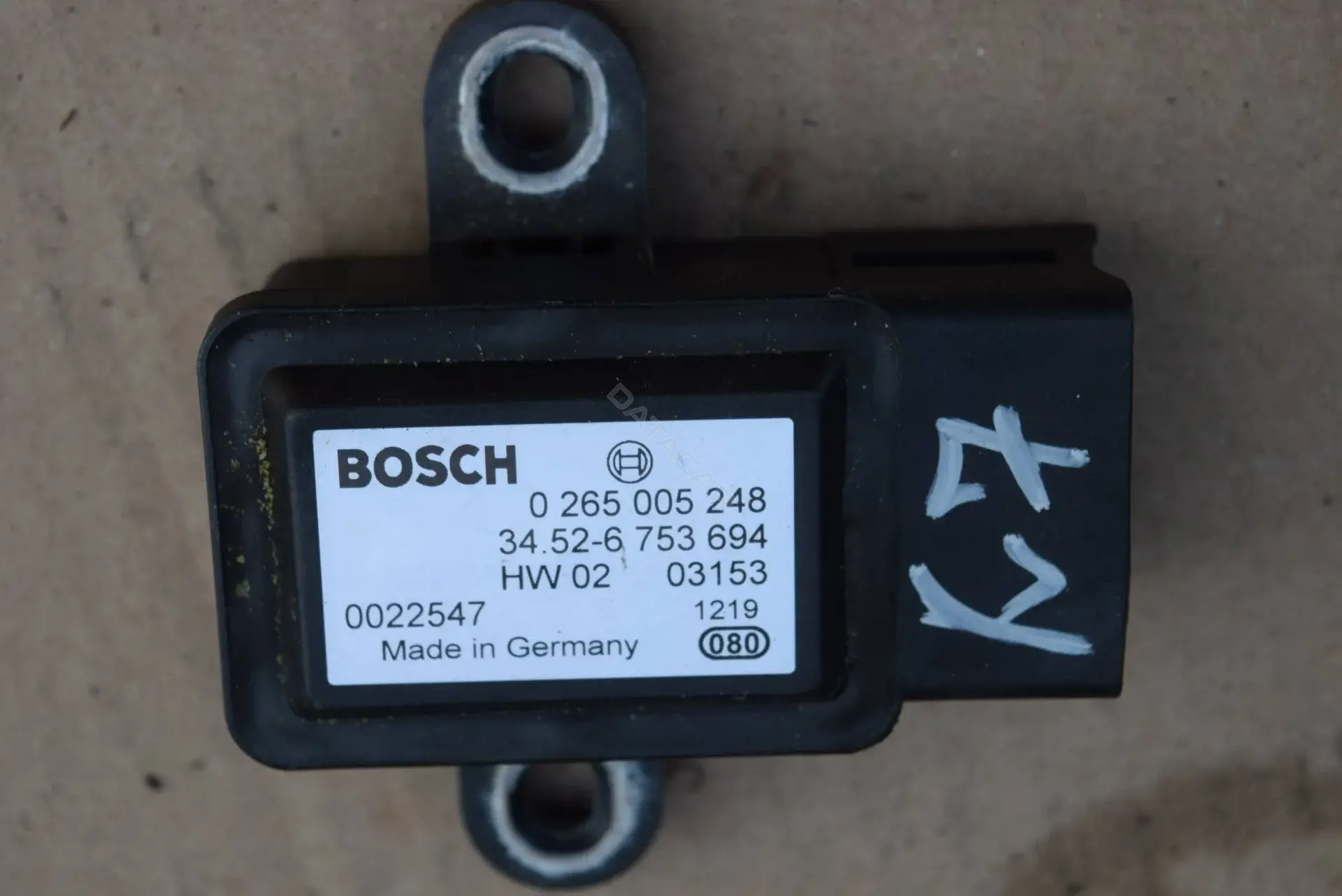 Датчик ускорения 0265005248, 34526753694