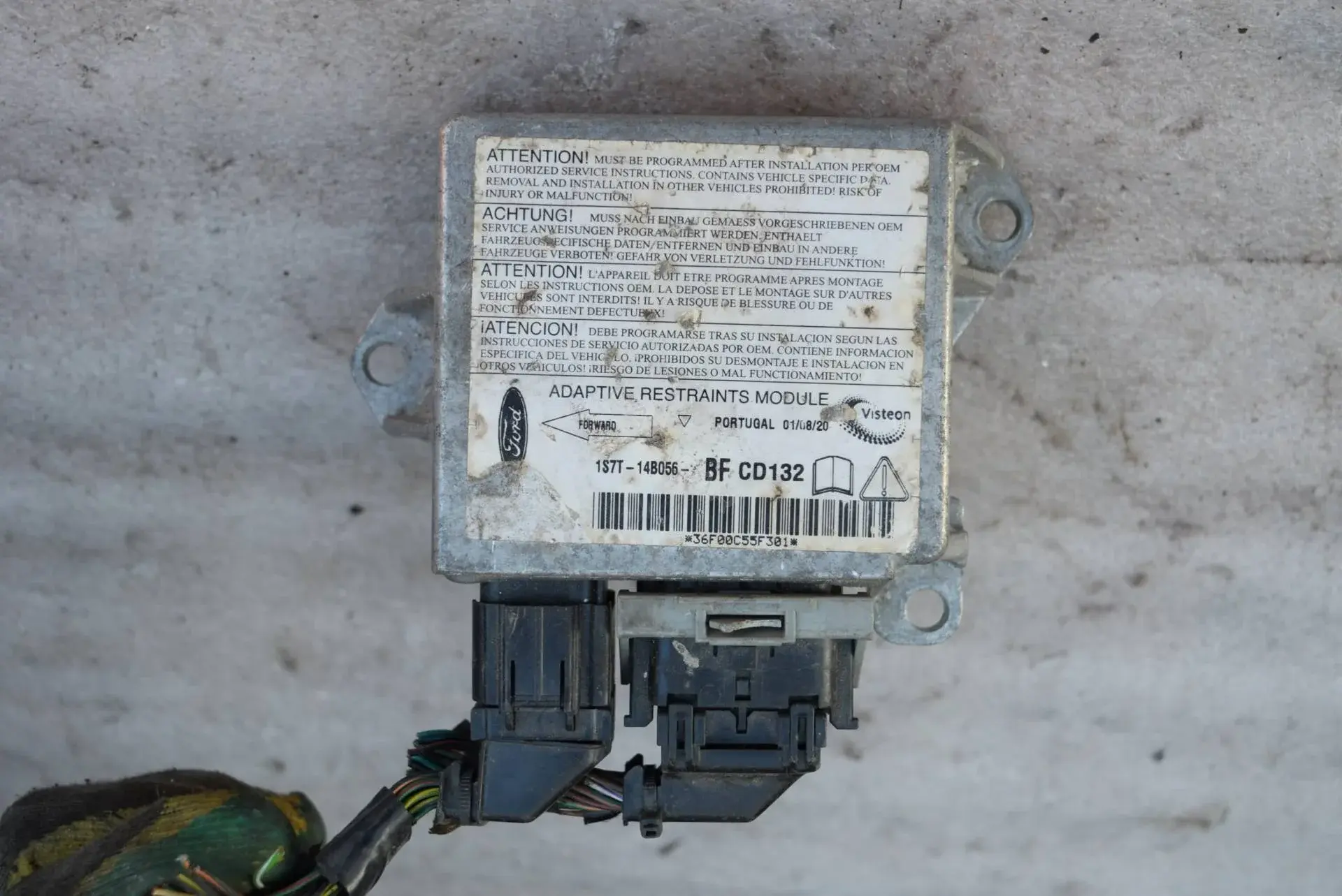Блок управления подушками безопасности 1S7T14B056BF