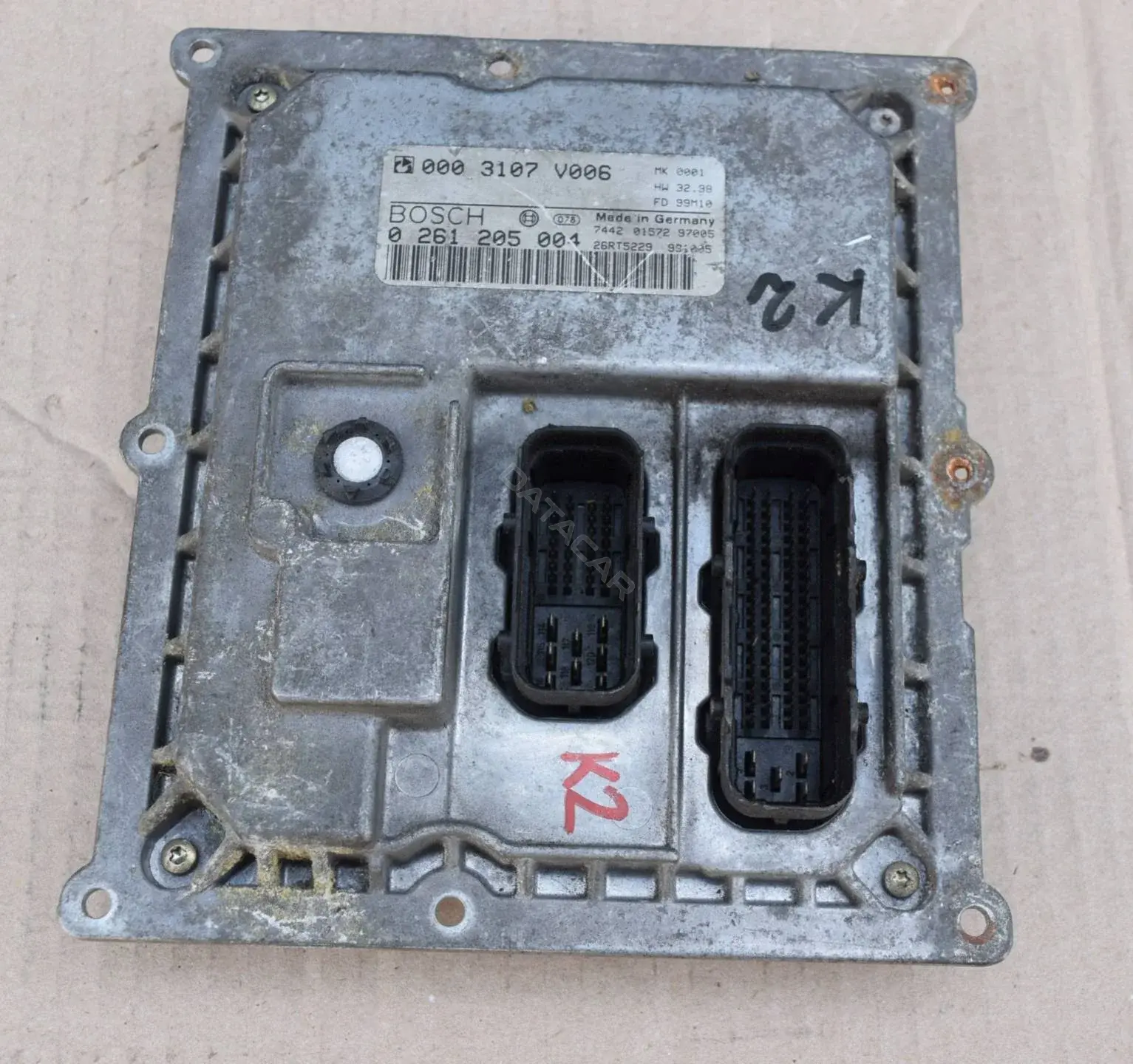 Блок управления двигателем 0003107V006, 0261205004