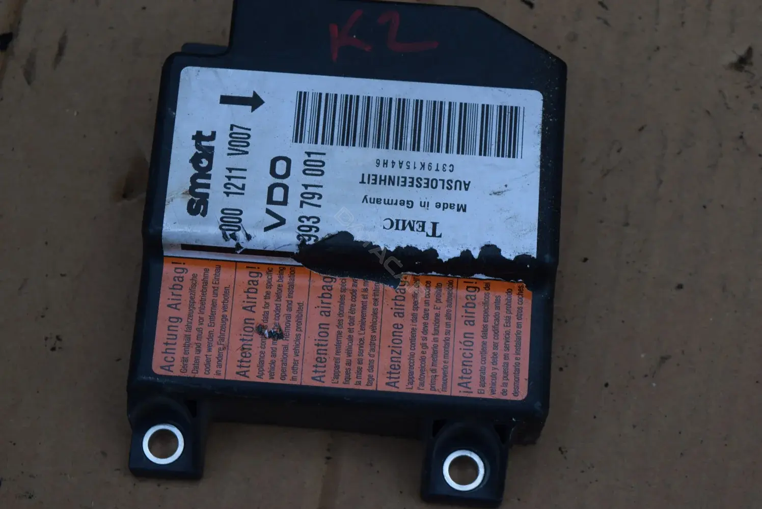 Блок управления подушками безопасности 0001211V007