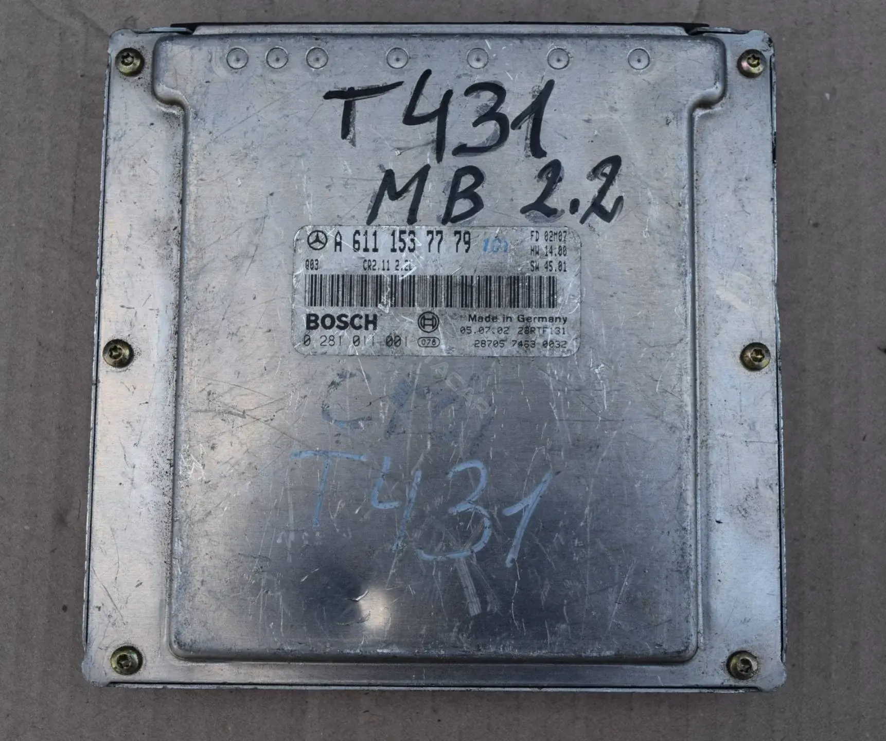 Блок управления двигателем 0281011001, A6111537779