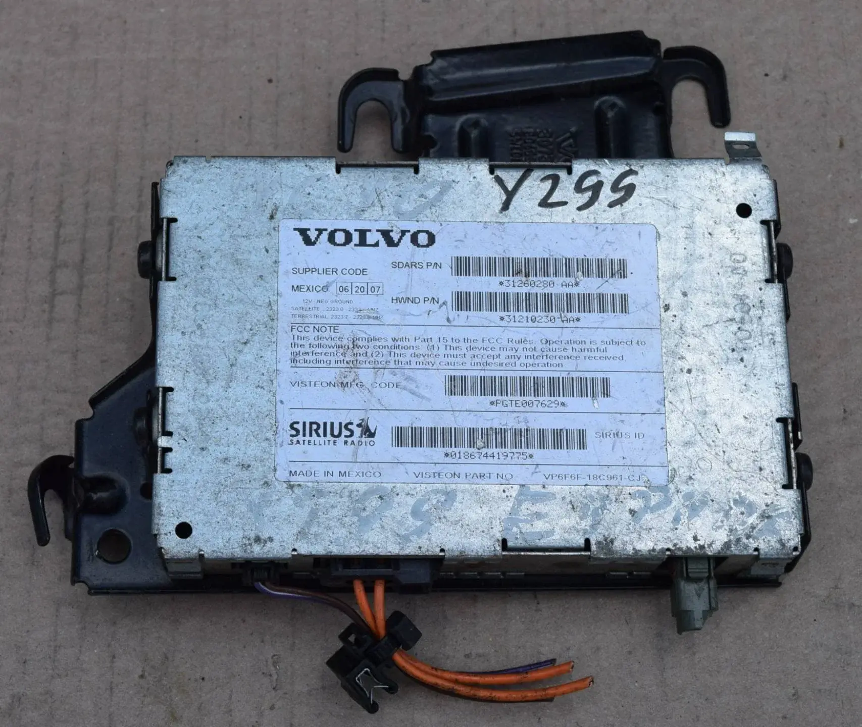 Блок управления радио 31210230AA, 31260280AA