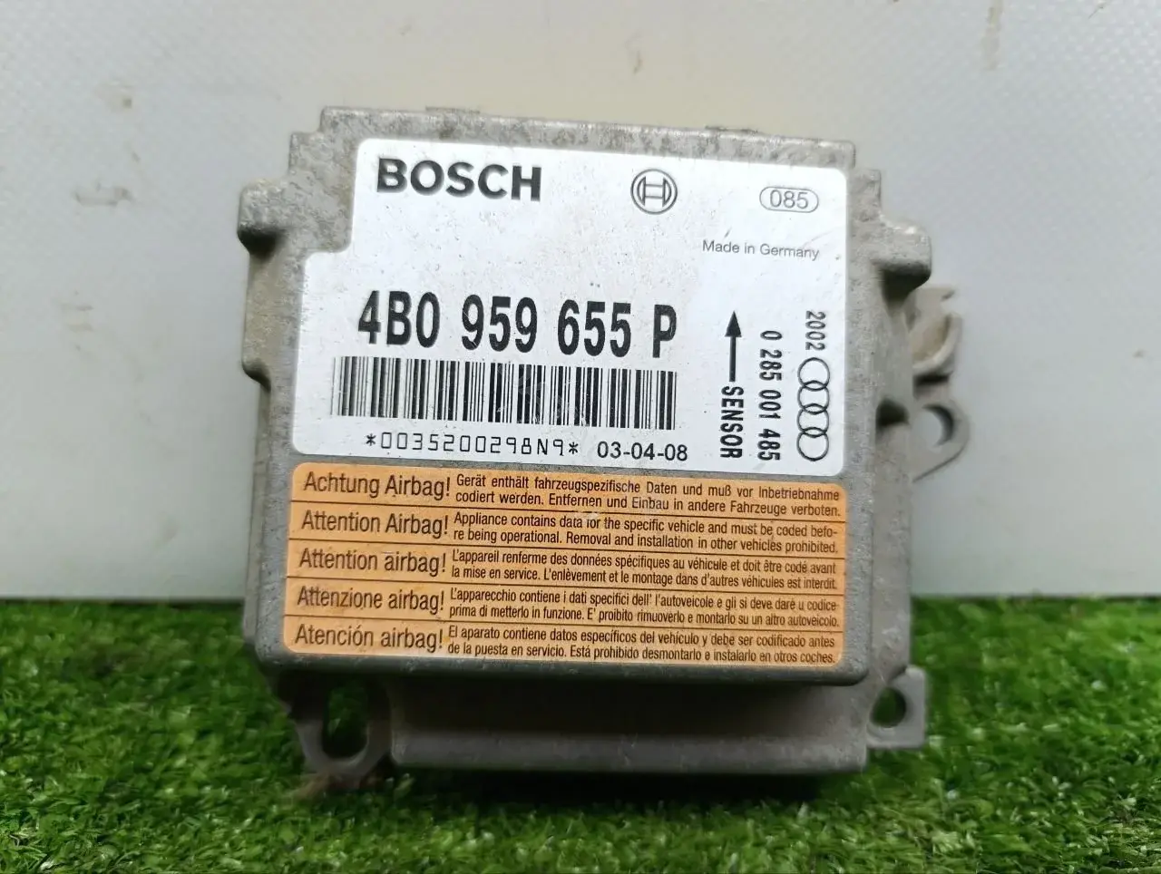 Блок управления подушками безопасности 4B0959655P