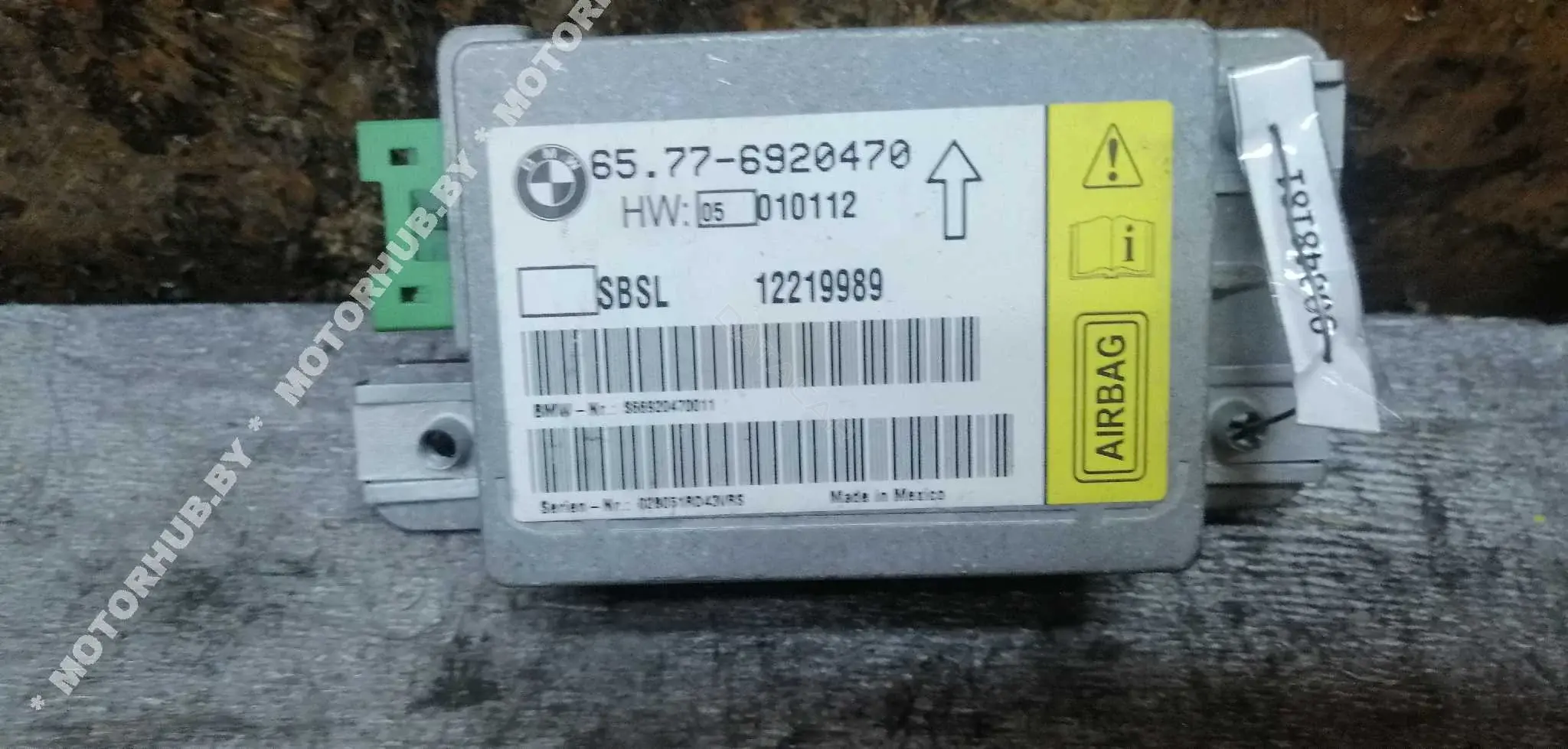 Блок управления подушками безопасности 65776920470, 6920470