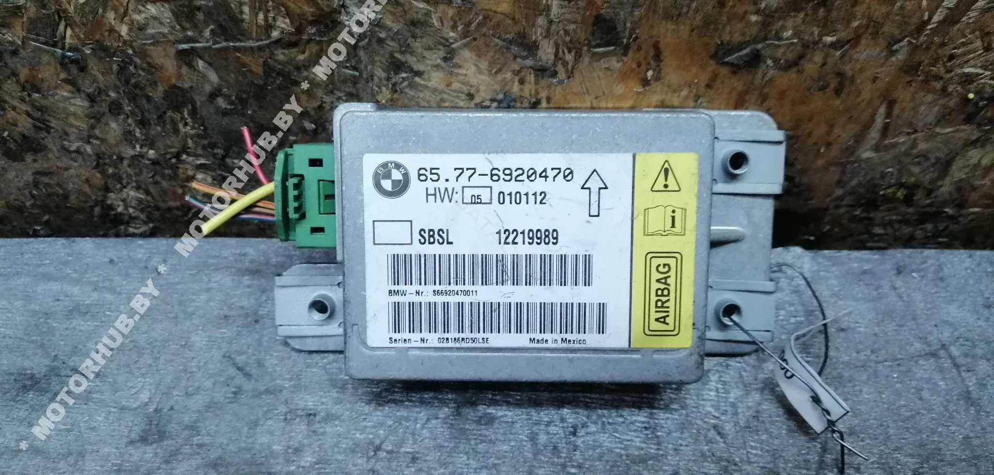 Блок управления подушками безопасности 65776920470, 6920470
