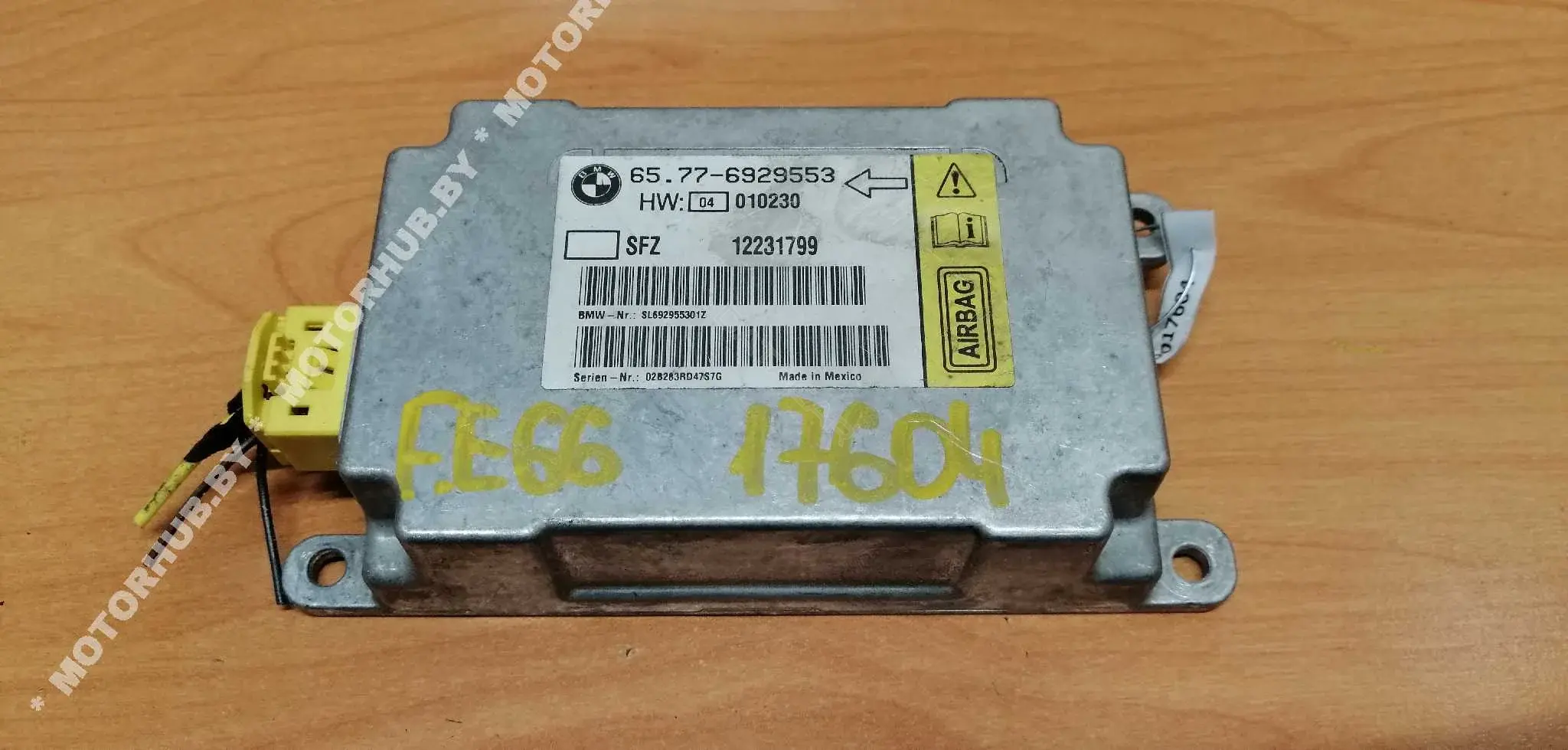 Блок управления подушками безопасности 65776929553, 6929553