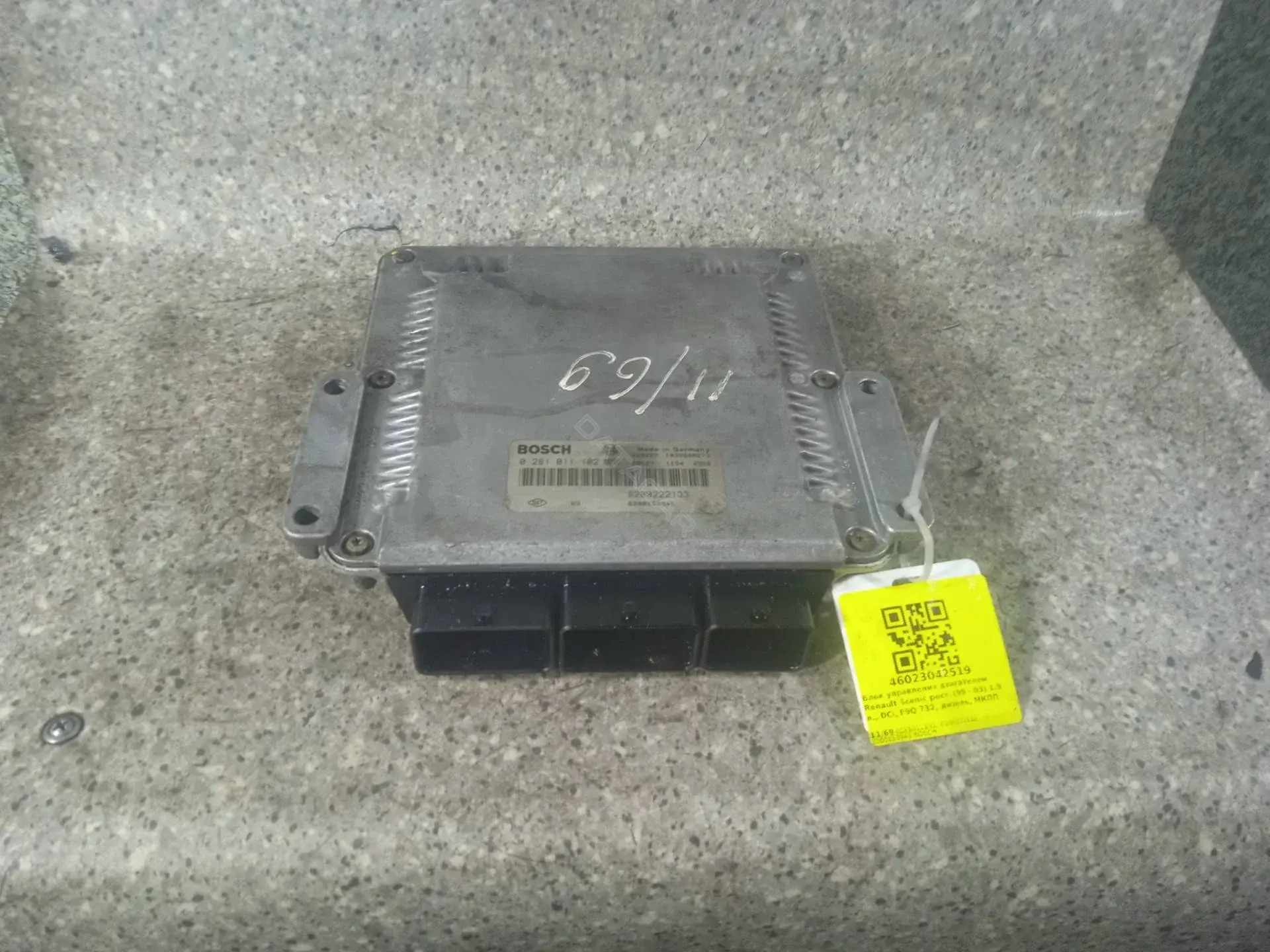 Блок управления двигателем 0281011102, 8200153945, 8200222133