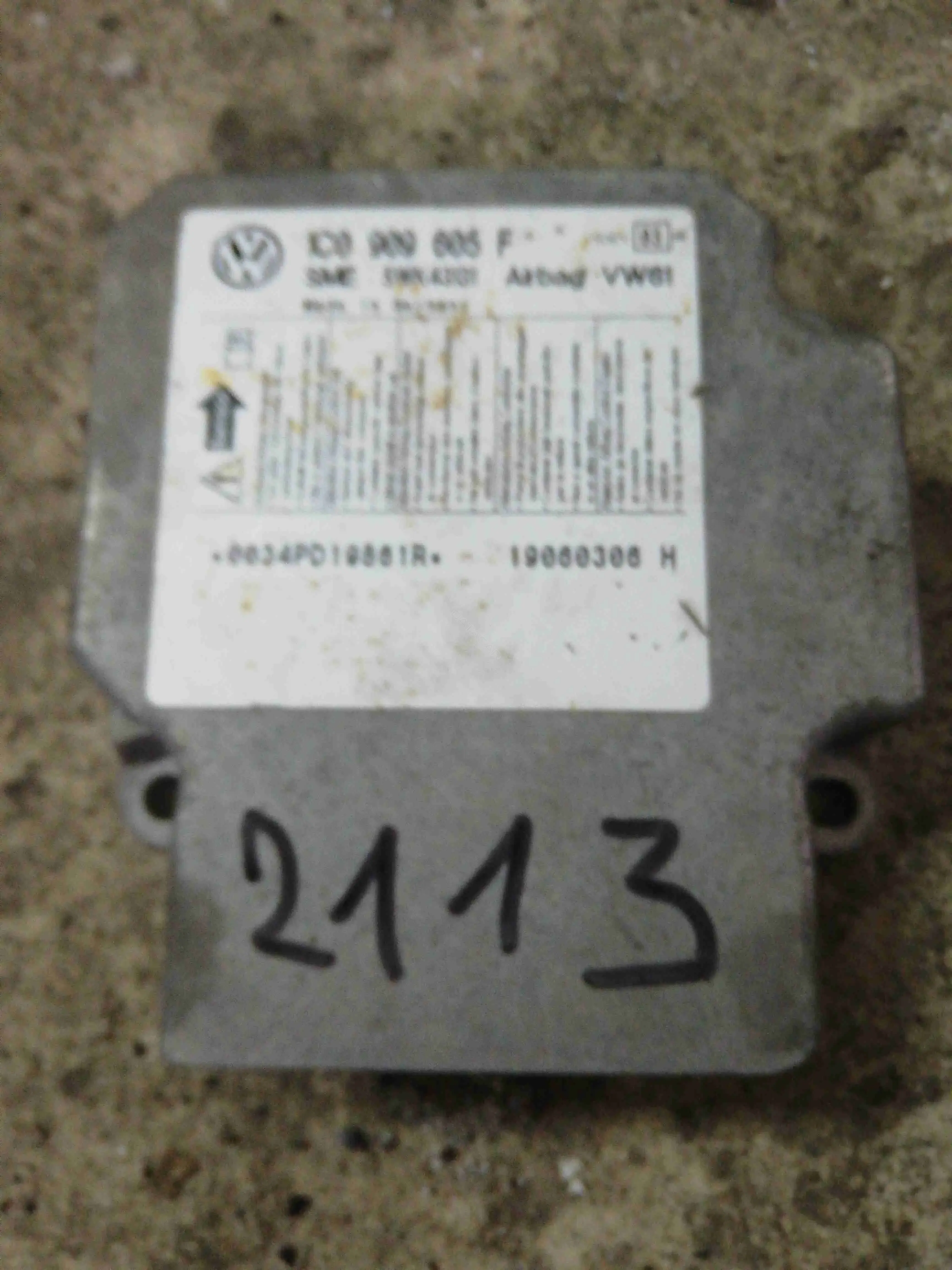 Блок управления подушками безопасности 1c0909605f