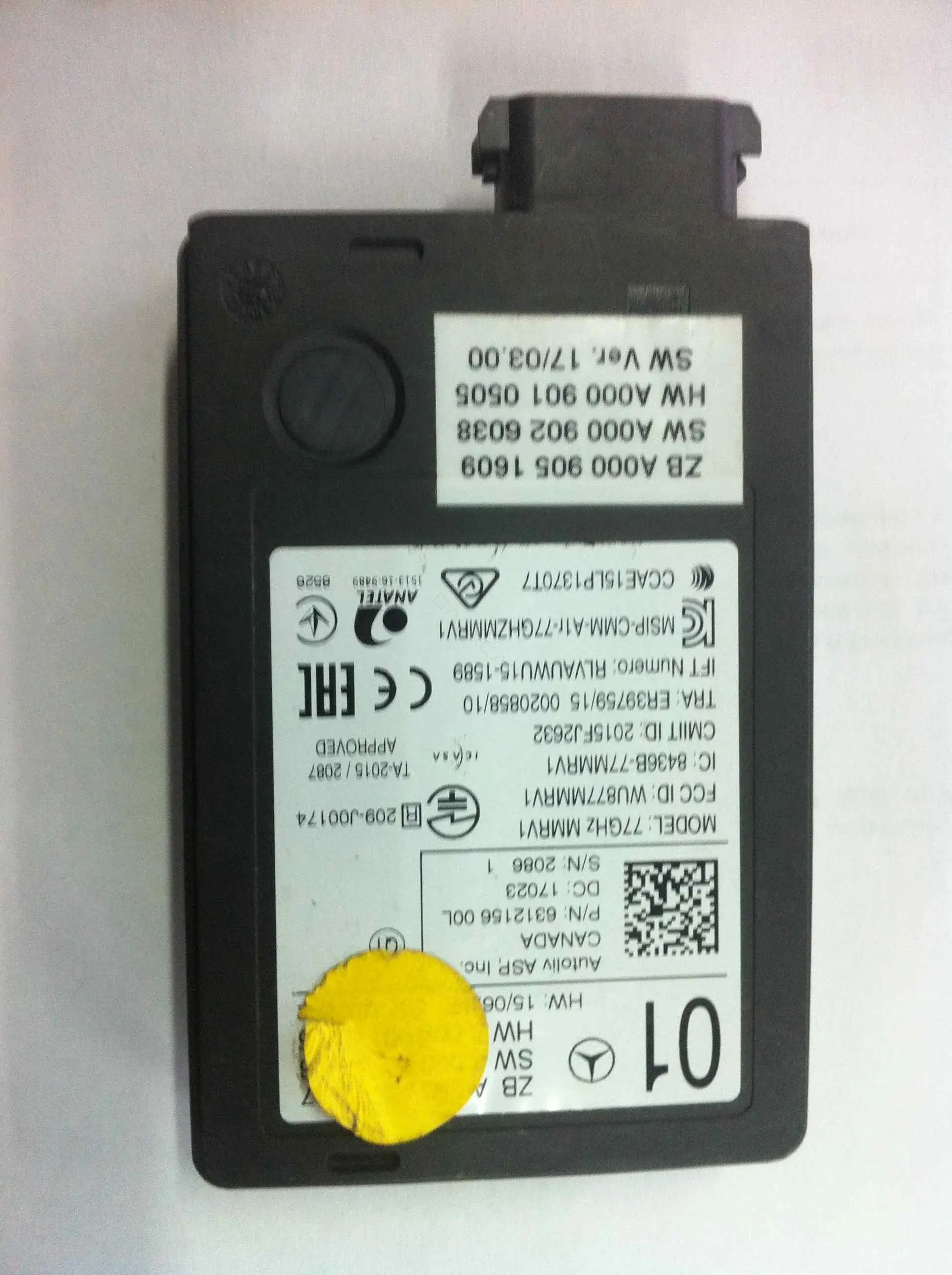 Радар 190, A0009010505, A0009025036